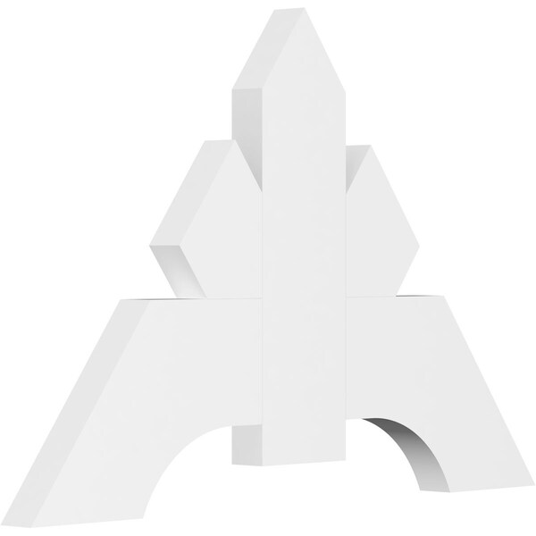 Ekena Millwork Vanguard Architectural Grade PVC Gable Bracket, 36"W x 24"H x 2"D x 6"F, 16/12 Pitch GBP036X24X0206VAN00 - main